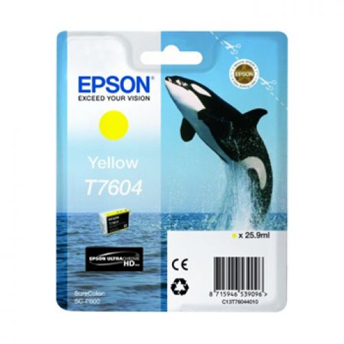 EPSON SURECOLOR SC-P600 Cartucho amarelo , Epson , EPSC13T76044010 , 8715946539096